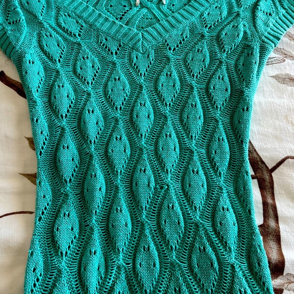 Crochet V neck sweater - Picture 5 of 6